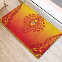 Benin African Dashiki Rubber Doormat - Wonder Print Shop