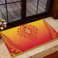 Benin African Dashiki Rubber Doormat - Wonder Print Shop