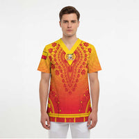 Personalized Benin African Dashiki Scrub Top - Wonder Print Shop