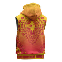 Personalized Benin African Dashiki Sleeveless Zip Hoodie - Wonder Print Shop