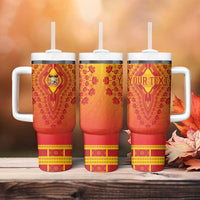Personalized Benin African Dashiki Tumbler With Handle - Wonder Print Shop