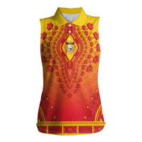 Personalized Benin African Dashiki Women Sleeveless Polo Shirt - Wonder Print Shop