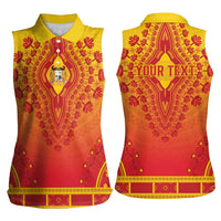 Personalized Benin African Dashiki Women Sleeveless Polo Shirt - Wonder Print Shop
