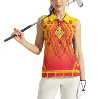 Personalized Benin African Dashiki Women Sleeveless Polo Shirt - Wonder Print Shop