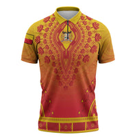 Personalized Benin African Dashiki Zipper Polo Shirt - Wonder Print Shop