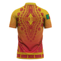 Personalized Benin African Dashiki Zipper Polo Shirt - Wonder Print Shop