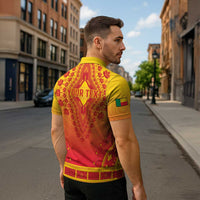 Personalized Benin African Dashiki Zipper Polo Shirt - Wonder Print Shop