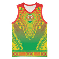 Personalized Burkina Faso African Dashiki Basketball Jersey - Wonder Print Shop