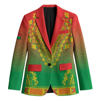 Personalized Burkina Faso African Dashiki Blazer - Wonder Print Shop