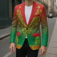 Personalized Burkina Faso African Dashiki Blazer - Wonder Print Shop