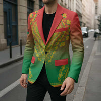 Personalized Burkina Faso African Dashiki Blazer - Wonder Print Shop