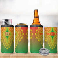 Personalized Burkina Faso African Dashiki 4 in 1 Can Cooler Tumbler - Wonder Print Shop