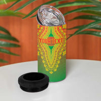 Personalized Burkina Faso African Dashiki 4 in 1 Can Cooler Tumbler - Wonder Print Shop