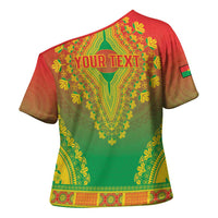Personalized Burkina Faso African Dashiki Cross Shoulder Shirt - Wonder Print Shop