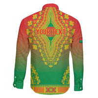 Personalized Burkina Faso African Dashiki Family Matching Short Sleeve Bodycon Dress and Hawaiian Shirt - Wonder Print Shop