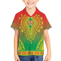 Personalized Burkina Faso African Dashiki Family Matching Short Sleeve Bodycon Dress and Hawaiian Shirt - Wonder Print Shop