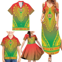 Personalized Burkina Faso African Dashiki Family Matching Summer Maxi Dress and Hawaiian Shirt - Wonder Print Shop