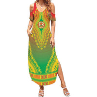 Personalized Burkina Faso African Dashiki Family Matching Summer Maxi Dress and Hawaiian Shirt - Wonder Print Shop