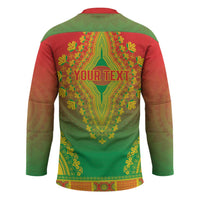 Personalized Burkina Faso African Dashiki Hockey Jersey - Wonder Print Shop