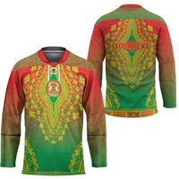 Personalized Burkina Faso African Dashiki Hockey Jersey - Wonder Print Shop