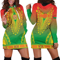 Personalized Burkina Faso African Dashiki Hoodie Dress - Wonder Print Shop