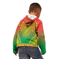 Personalized Burkina Faso African Dashiki Kid Hoodie - Wonder Print Shop