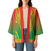 Personalized Burkina Faso African Dashiki Kimono - Wonder Print Shop
