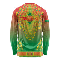 Personalized Burkina Faso African Dashiki Long Sleeve Shirt - Wonder Print Shop