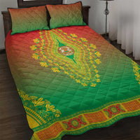 Burkina Faso African Dashiki Quilt Bed Set - Wonder Print Shop