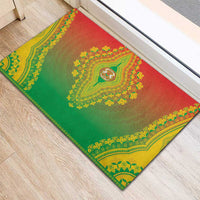 Burkina Faso African Dashiki Rubber Doormat - Wonder Print Shop