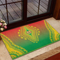 Burkina Faso African Dashiki Rubber Doormat - Wonder Print Shop