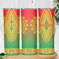 Personalized Burkina Faso African Dashiki Skinny Tumbler - Wonder Print Shop