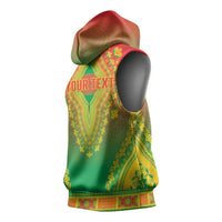 Personalized Burkina Faso African Dashiki Sleeveless Hoodie - Wonder Print Shop