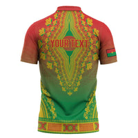 Personalized Burkina Faso African Dashiki Zipper Polo Shirt - Wonder Print Shop