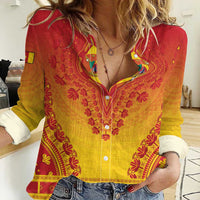 Personalized Cameroon African Dashiki Women Casual Shirt - Wonder Print Shop