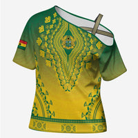 Personalized Ghana African Dashiki Cross Shoulder Shirt - Wonder Print Shop