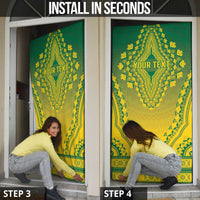 Personalized Ghana African Dashiki Door Cover - Wonder Print Shop