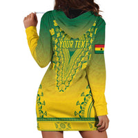 Personalized Ghana African Dashiki Hoodie Dress - Wonder Print Shop