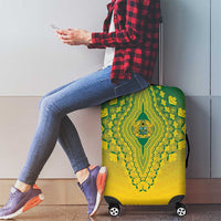 Ghana African Dashiki Luggage Cover - Wonder Print Shop
