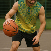 Personalized Ghana African Dashiki Sleeveless Hoodie - Wonder Print Shop