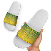 Ghana African Dashiki Slide Sandals - Wonder Print Shop