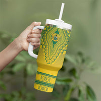 Personalized Ghana African Dashiki Tumbler With Handle - Wonder Print Shop