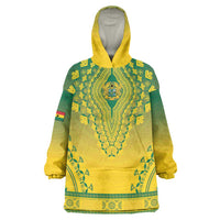 Personalized Ghana African Dashiki Wearable Blanket Hoodie - Wonder Print Shop