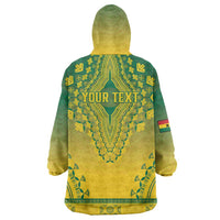 Personalized Ghana African Dashiki Wearable Blanket Hoodie - Wonder Print Shop