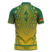 Personalized Ghana African Dashiki Zipper Polo Shirt - Wonder Print Shop