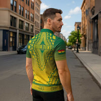 Personalized Ghana African Dashiki Zipper Polo Shirt - Wonder Print Shop
