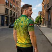 Personalized Ghana African Dashiki Zipper Polo Shirt - Wonder Print Shop