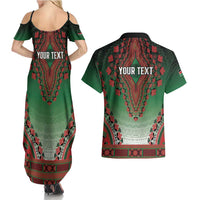 Personalized Kenya African Dashiki Couples Matching Summer Maxi Dress and Hawaiian Shirt - Wonder Print Shop