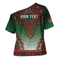 Personalized Kenya African Dashiki Cross Shoulder Shirt - Wonder Print Shop