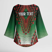 Personalized Kenya African Dashiki Kimono Sleeve Blouse - Wonder Print Shop
